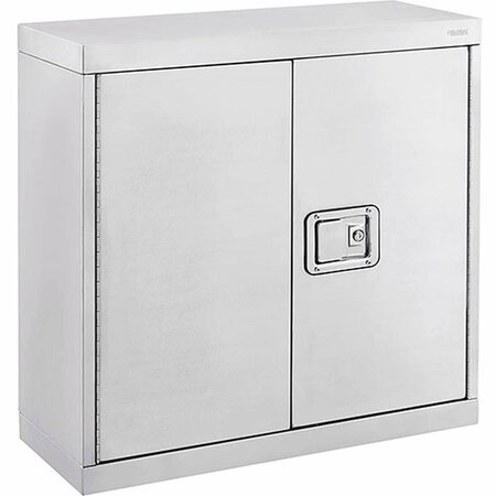 GLOBAL INDUSTRIAL Stainless Steel 430 Wall Cabinet, 30inW x 12inD x 30inH 316085A